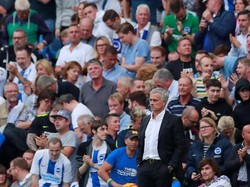 Selama menangani MU, Jose Mourinho dua kali dikalahkan Brighton. Cuma Chelsea yang bisa menang lebih banyak, menaklukkan Mourinho empat kali. (Foto: Andrew Couldridge/Action Images via Reuters)