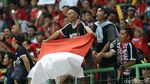 Ekspresi Kebahagiaan Suporter Indonesia