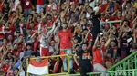 Ekspresi Kebahagiaan Suporter Indonesia