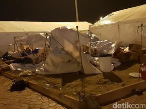 Menag Patroli Pasca Angin Kencang di Arafah, Situasi Kondusif