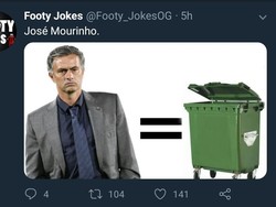 Seperti biasa, manajer Jose Mourinho langsung jadi olok-olok usai MU kalah dari Brighton. (Foto: Twitter @Footy_JokesOG)