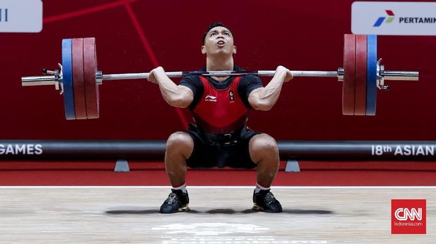 Eko Yuli menambah satu emas bagi Indonesia di Asian Games 2018 hari ini.