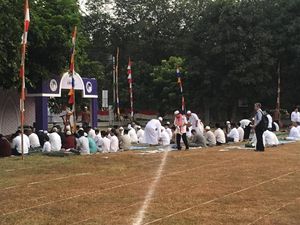 Jemaah Mulai Datangi Masjid Al Azhar Jaksel untuk Salat Id