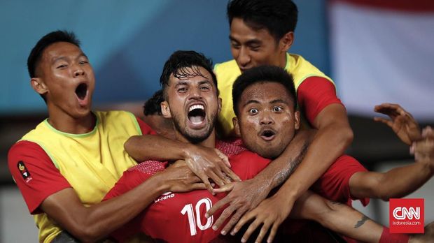 Timnas Indonesia U-23 lolos babak 16 besar dengan status juara grup.
