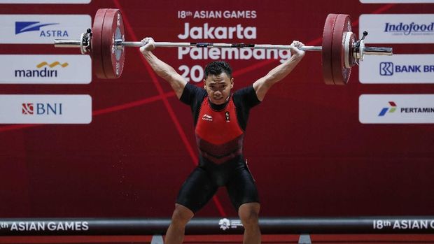 Eko Yuli sukses merebut medali emas Asian Games 2018 kelas 62 kilogram.