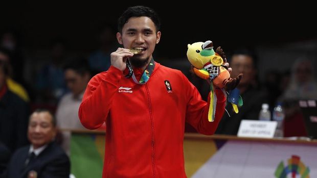 Ahmad Hulaefi meraih perunggu di Asian Games 2018. (