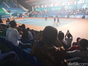 Nonton Tenis Asian Games 2018, Fans Indonesia dan Thailand Adu Yel-Yel