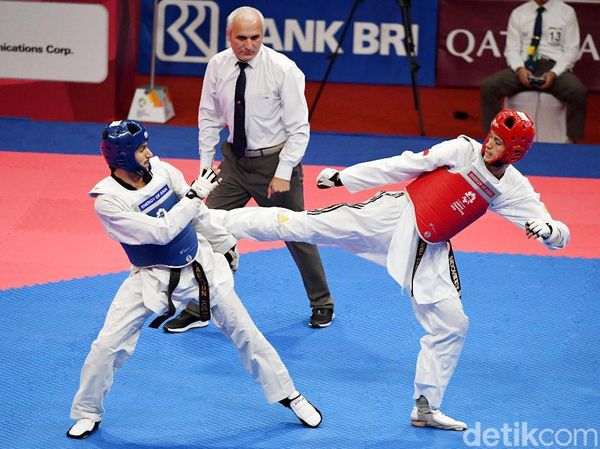 Ibrahim Zarman Berhasil Tundukkan Atlet Taekwondo Uzbekistan