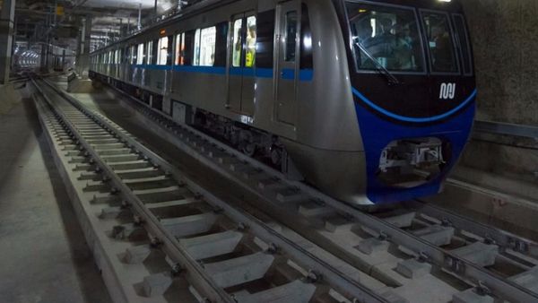 Hore! Kereta MRT Jakarta Sudah Sampai di Terowongan Bundaran HI
