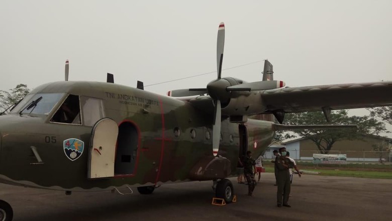 Pesawat Hercules Disiapkan untuk Hujan Buatan di Riau