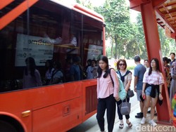 Mau Naik Shuttle Bus di Area GBK? Antre