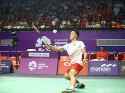 Menang Dua Gim Langsung, Jonatan Christie ke Semifinal Asian Games 2018