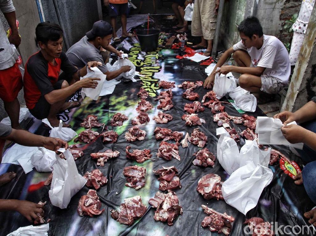 Pemprov DKI Imbau Pembagian Daging Kurban Pakai Besek Bambu Pemprov DKI Imbau Pembagian Daging Kurban Pakai Besek Bambu