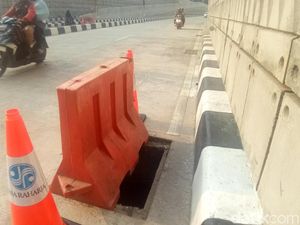 Tutup Gorong-gorong Underpass Mampang Akan Dilas Permanen