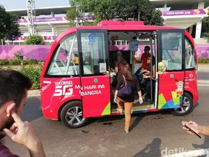 Keliling GBK Selama Asian Games 2018 dengan Bus Tanpa Sopir