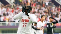 Anthony Modeste juga ada dalam daftar itu setelah ditebus oleh klub China, Tianjin Quanjian, dari Cologne. Nilai transfernya 31,3 juta pound sterling, dia belum pernah membela timnas Prancis. (Foto: Lintao Zhang/Getty Images)
