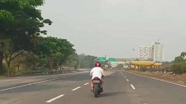 Alah! Tunggangi Ninja 250cc Pakai Kain, Nekat Lewat Tol Purbaleunyi