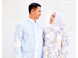 Lebaran Pertama Pakai Hijab, Ini Gaya Nikita Mirzani dan Fitrop