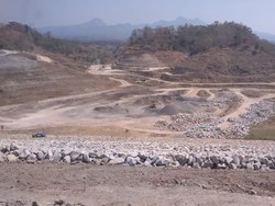 Pembangunan Bendungan Logung di Kudus Dekati 100%