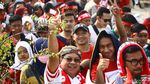Suporter Timnas Indonesia Mulai Merahkan Stadion Wibawa Mukti
