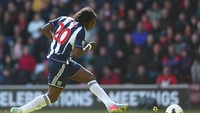 Romelu Lukaku sukse besar saat dipinjam West Bromwich Albion dari Chelsea pada musim 2012/2013. Dia membukukan sebanyak 17 gol. (Foto: Paul Gilham/Getty Images)