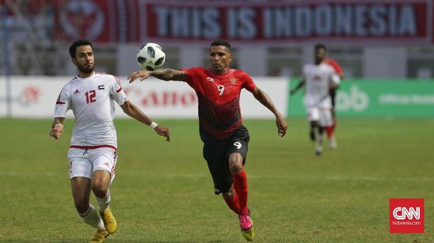 Beto Goncalves mencetak gol pertama Timnas Indonesia U-23 vs UEA.