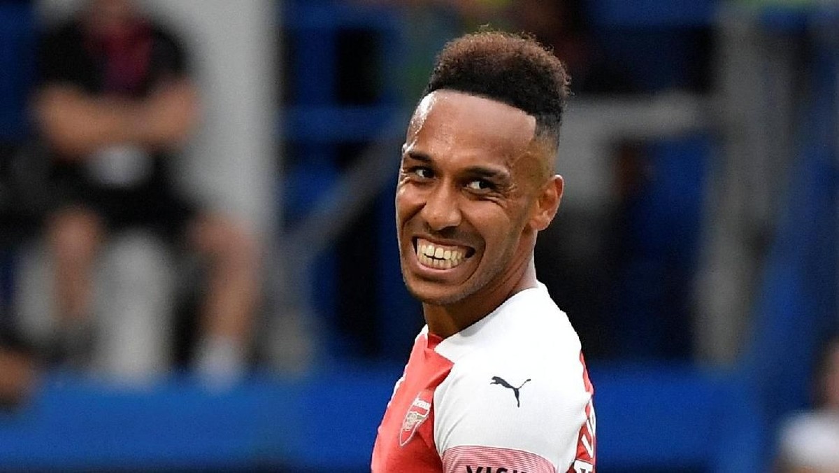 Pierre-Emerick Aubameyang belum bikin gol di dua laga awal musim ini (Toby Melville/REUTERS)
