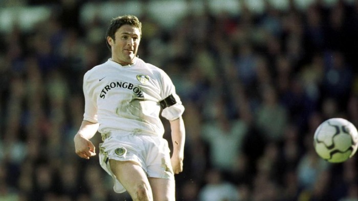 Robbie Keane 7 Apr 2002: Robbie Keane of Leeds scores during the match between Leeds United and Sunderland in the FA Barclaycard Premiership at Elland Road, Leeds. Mandatory Credit: Michael Steele/Getty Images