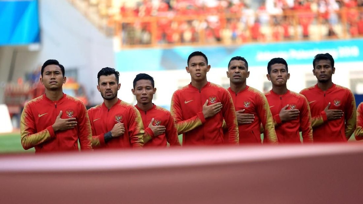 Timnas Indonesia tertinggal 0-1 dari Uni Emirat Arab di babak pertama. (Foto: Djuli Pamungkas/ANTARA FOTO/INASGOC)