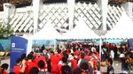 Suporter Timnas Indonesia Mulai Merahkan Stadion Wibawa Mukti