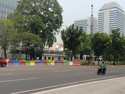 Sempat Ditutup karena Ada Maraton, Lalin di Monas Kembali Normal