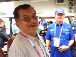 Tinjau Pertandingan Asian Games di GBK, JK Sentil Masalah Tiket