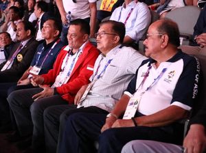 Potret Akrab JK-Gatot Tonton Pertandingan Asian Games di GBK