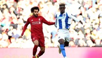 Pemain Brighton & Hove Albion, Yves Bissouma, paling banyak menembak tanpa gol. Ada 31 tembakan yang dilepaskan. (Foto: Jan Kruger/Getty Images