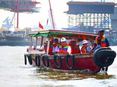Hampir Kelar, Begini Penampakan Terbaru Proyek Jembatan Musi IV