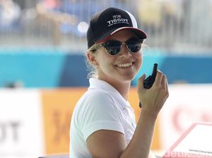 Penyegar di Terik Mentari Venue Voli Pantai