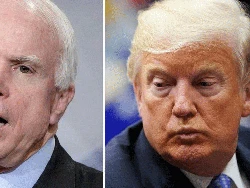Momen Mendiang John McCain Bentrok dengan Trump Hingga 5 Kali