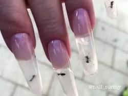 Semut Terjebak di Dalam Kuku, Nail Art Ini Bikin Geleng-geleng Kepala