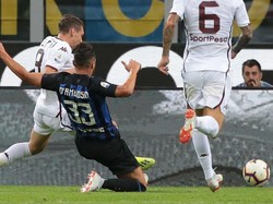 Tapi Torino bangkit di babak kedua dengan mencetak dua gol. Gol Andrea Belotti di menit ke-55 mengawali kebangkitan Torino. Foto: Emilio Andreoli/Getty Images