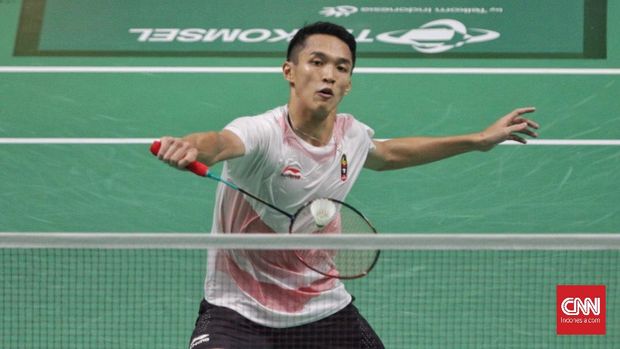 Jonatan Christie menang tiga gim atas Chou Tien Chen di final.