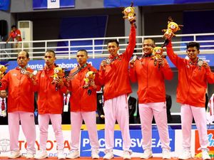 Sepak Takraw Putra Indonesia Raih Medali Perak