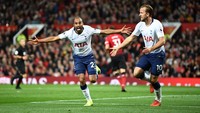 Hanya berselang dua menit atau tepatnya di menit ke-52, Tottenham mendapatkan gol kedua. Sepakan Lucas Moura menyambut umpan silang Christian Eriksen berakhir di pojok kiri bawah gawang. (Foto: Clive Mason/Getty Images)