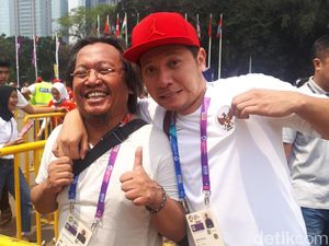 Ada Gading Marten di Antrean Nonton Final Bulutangkis Asian Games 2018