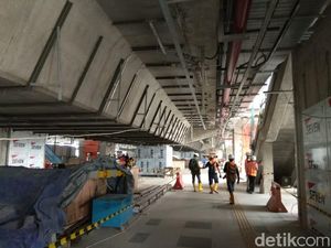 Penampakan Terkini Stasiun MRT di Lebak Bulus