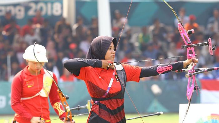 Diananda Choirunisa menjadi tumpuan di SEAGames 2019 filipina. (Grandyos Zafna/detikSport)