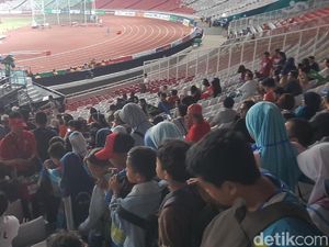 Hari Kerja, Penonton Atletik di GBK Tak Seramai Akhir Pekan Lalu