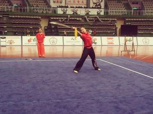 Jago Main Pedang, Intip Gaya Olahraga Atlet Wushu Felda Elvira