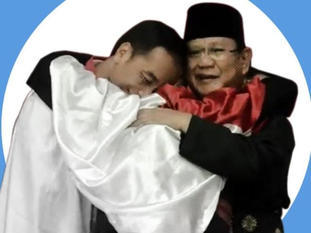 Pelukan Sama Prabowo dan Hanifan, Jokowi Berseloroh: Bau!