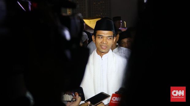 Ustaz Abdul Somad, di kompleks parlemen, Jakarta, Rabu (29/8).