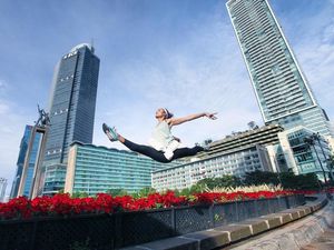 Butuh Inspirasi Senam Pagi? Ini Nabila Evandestiera, Si Jagoan Senam Ritmik